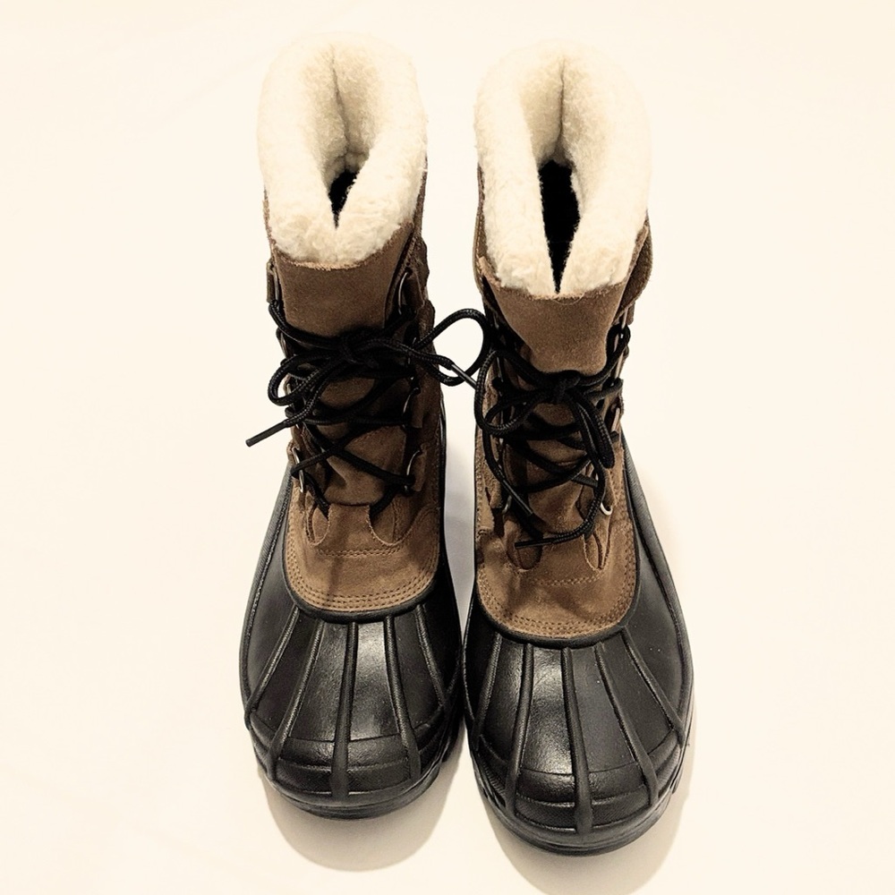 Sorel Badger Men’s Boots, Size 8, Brown & Black